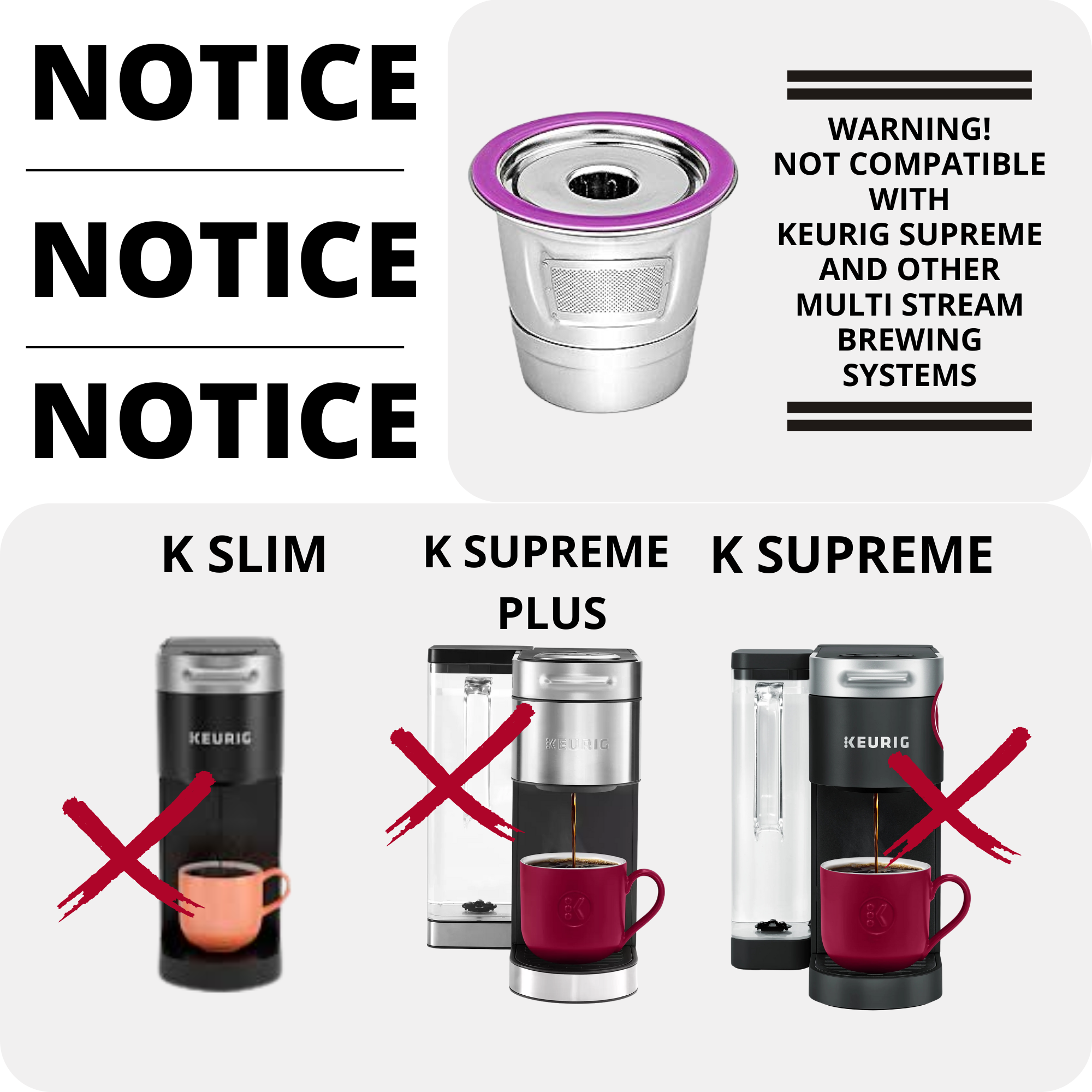 Metal K-Cup Reusable Stainless Steel Keurig K cup for Keurig 1.0 2.0 Reusable Coffee Filter