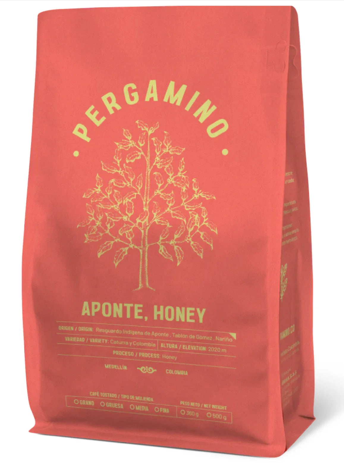 PERGAMINO Aponte, Nariño Honey Process