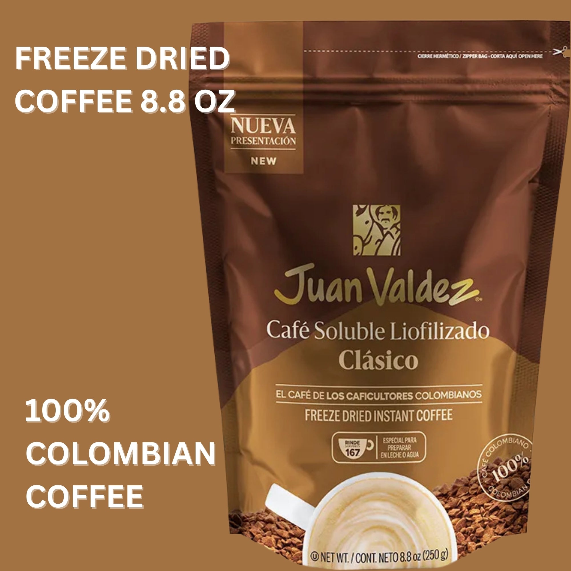 Juan Valdez Instant Colombian Coffee Freeze Dried - Colombian Coffee