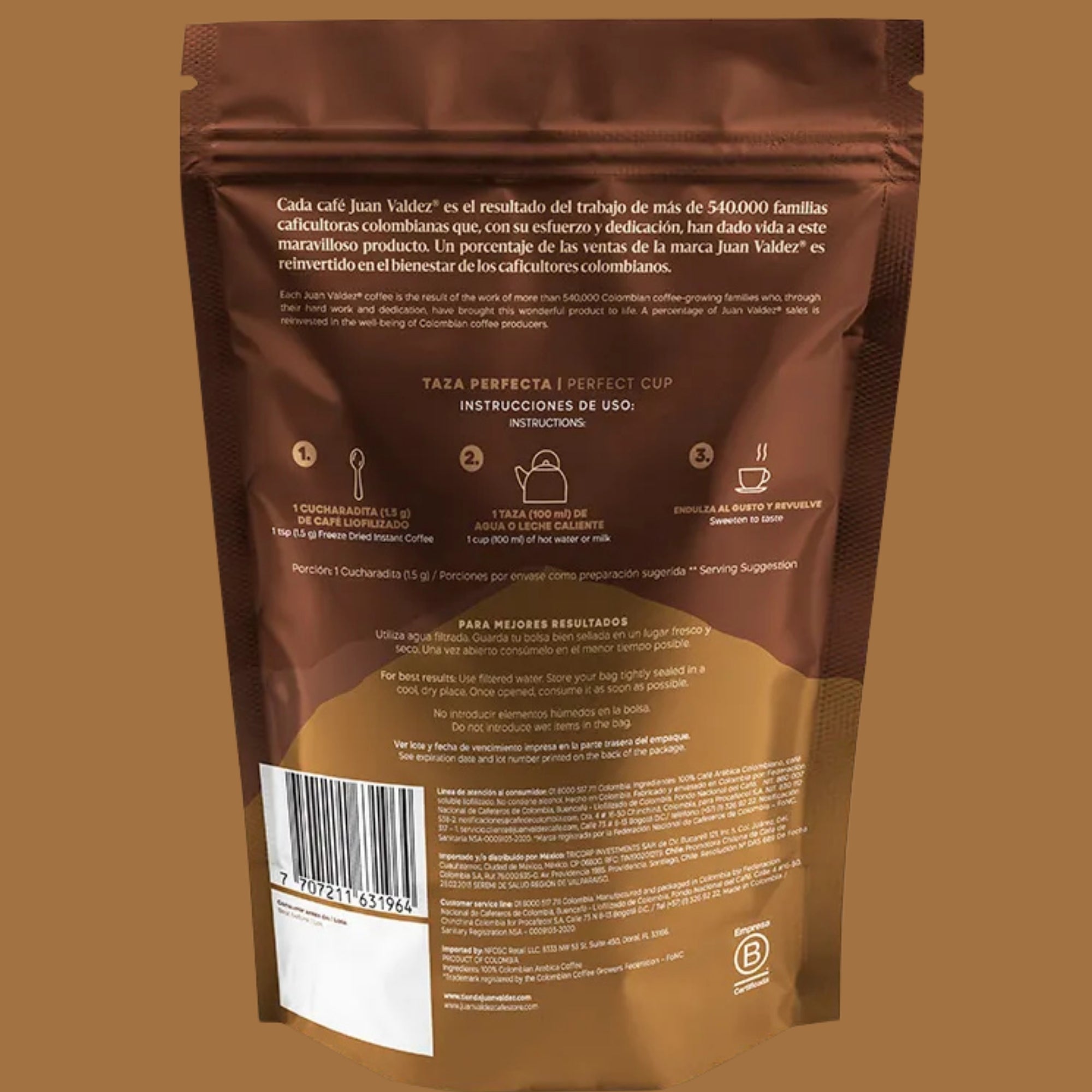 Juan Valdez Instant Colombian Coffee Freeze Dried - Colombian Coffee