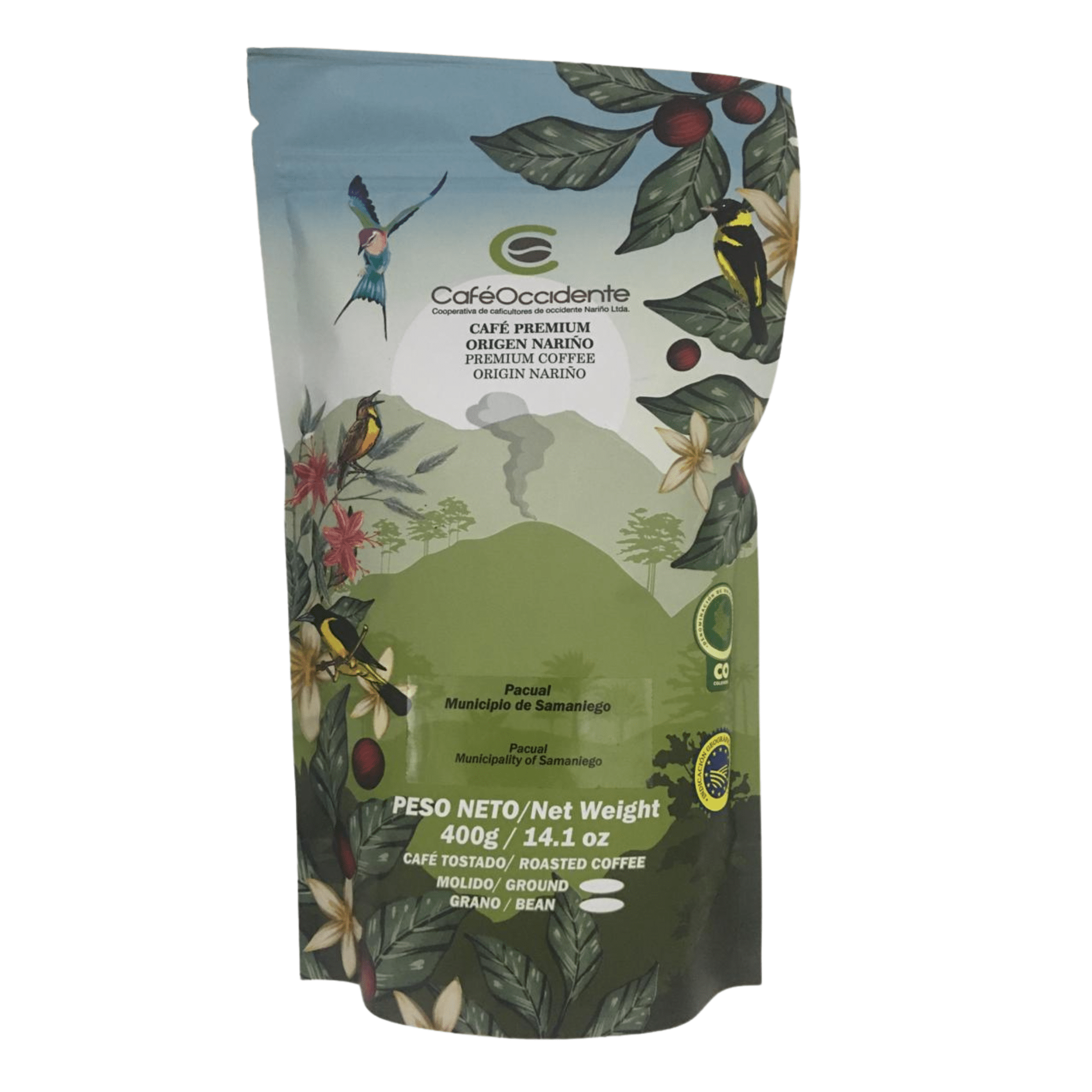 Occidente Coffee Premium Nariño Origin - Pacual Municipio de Samaniego - Colombian Coffee