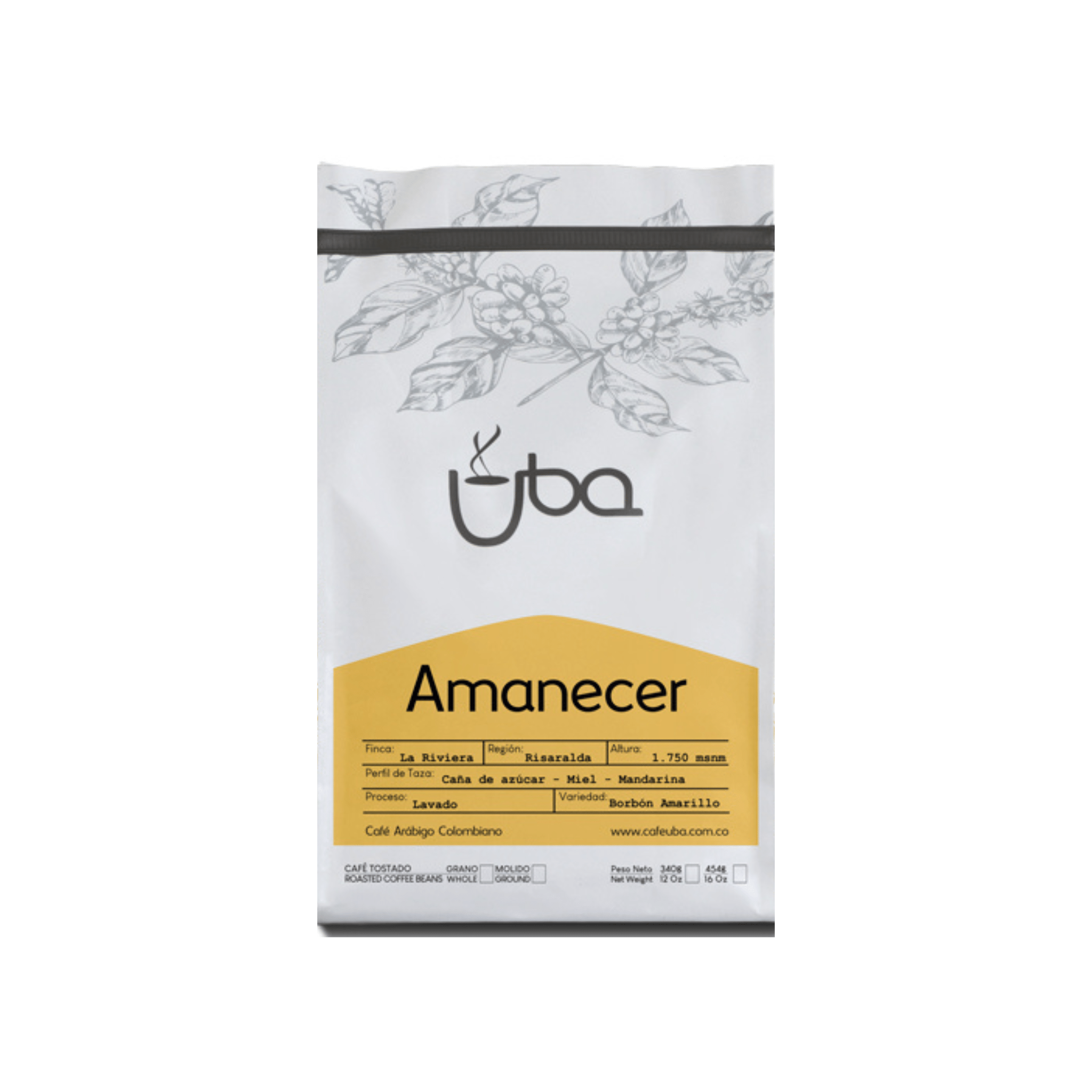 Uba Coffee Amanecer Yellow Bourbon - Colombian Coffee