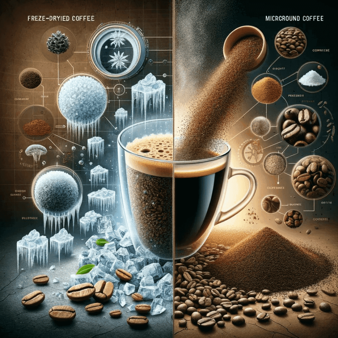 Micro Coffee Innovations in Freeze Dried Coffee. Now in fusion with microground cof