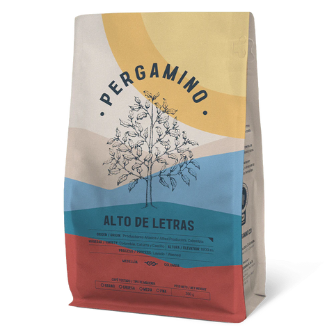 Pergamino Alto de Letras Coffee