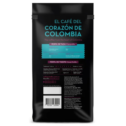 Café Quindío Gourmet Espresso Intenso – Whole Bean 12 oz (340 g)