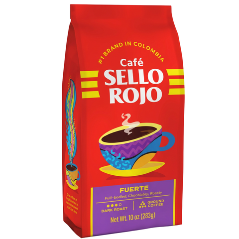 Sello Rojo Fuerte Ground Coffee, 10 oz