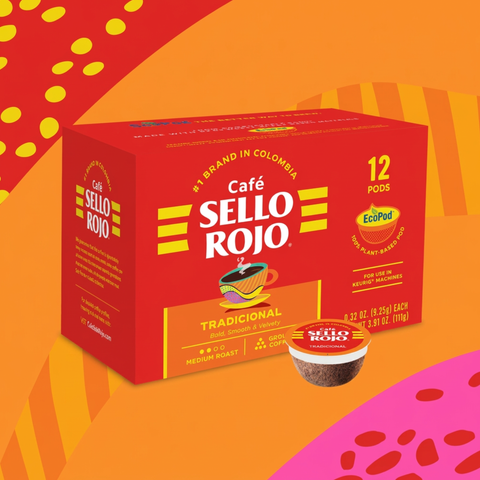 Sello Rojo Tradicional Coffee K-Cups, 12 Pods