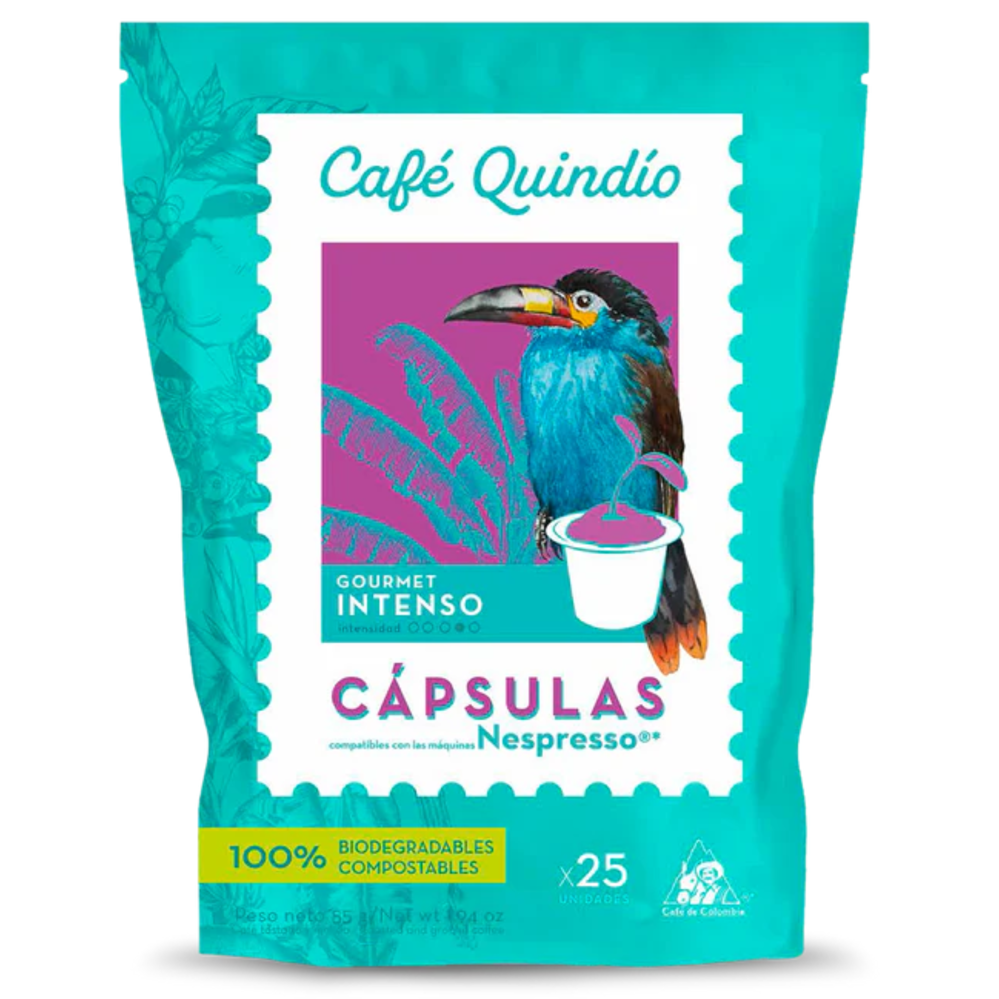 Gourmet Intense Coffee PodsIntense Gourmet Coffee Capsules – 10 Units | Compatible with Nespresso® Machines