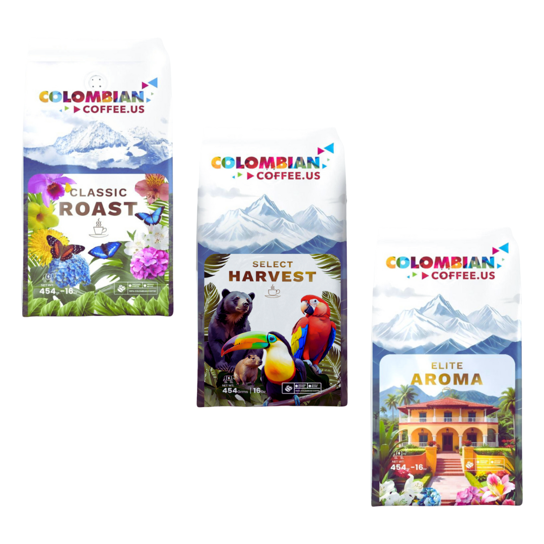 Kit Colombian Coffee - Elite, Select & Classic