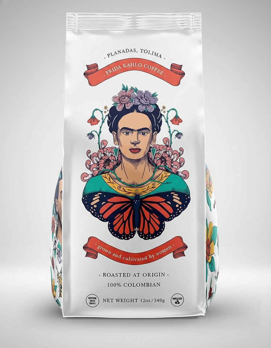 Amor Perfecto Frida Kahlo Coffee by Astrid Medina Tolima