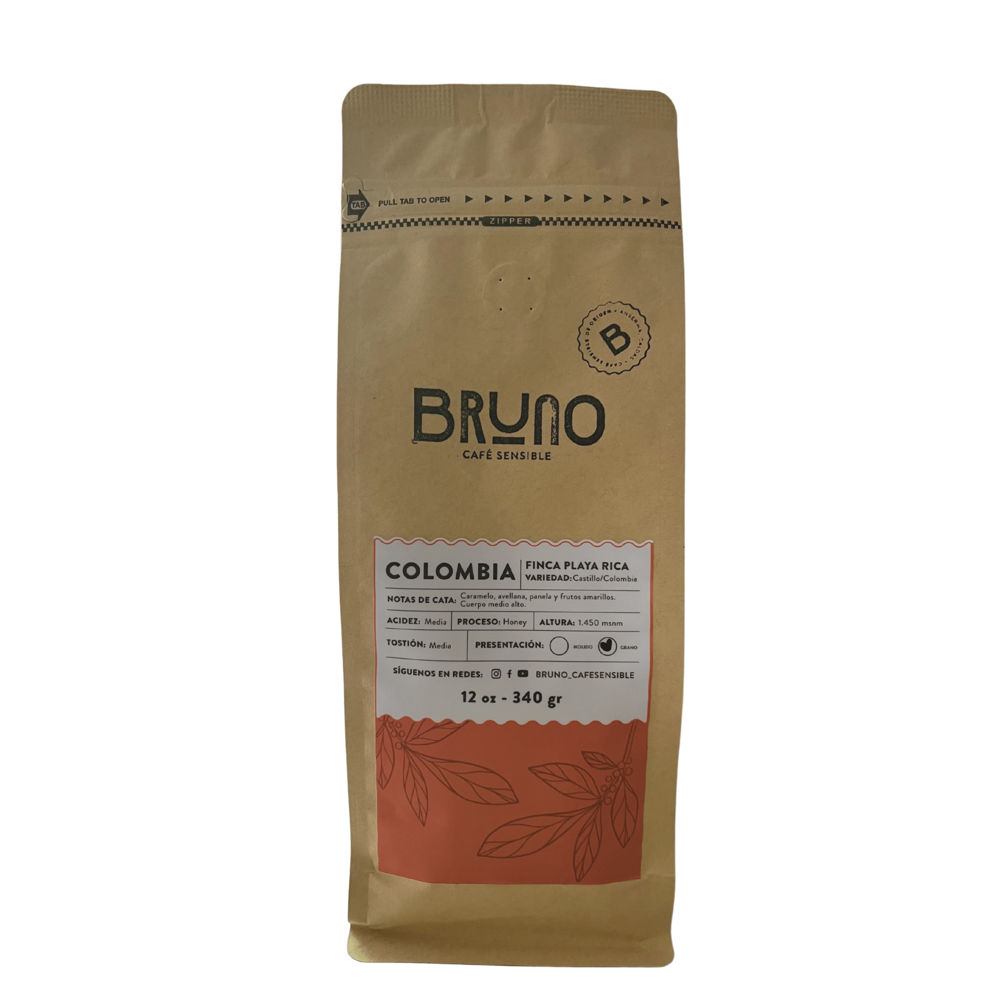 Bruno Honey Coffee Beans - Colombian Coffee