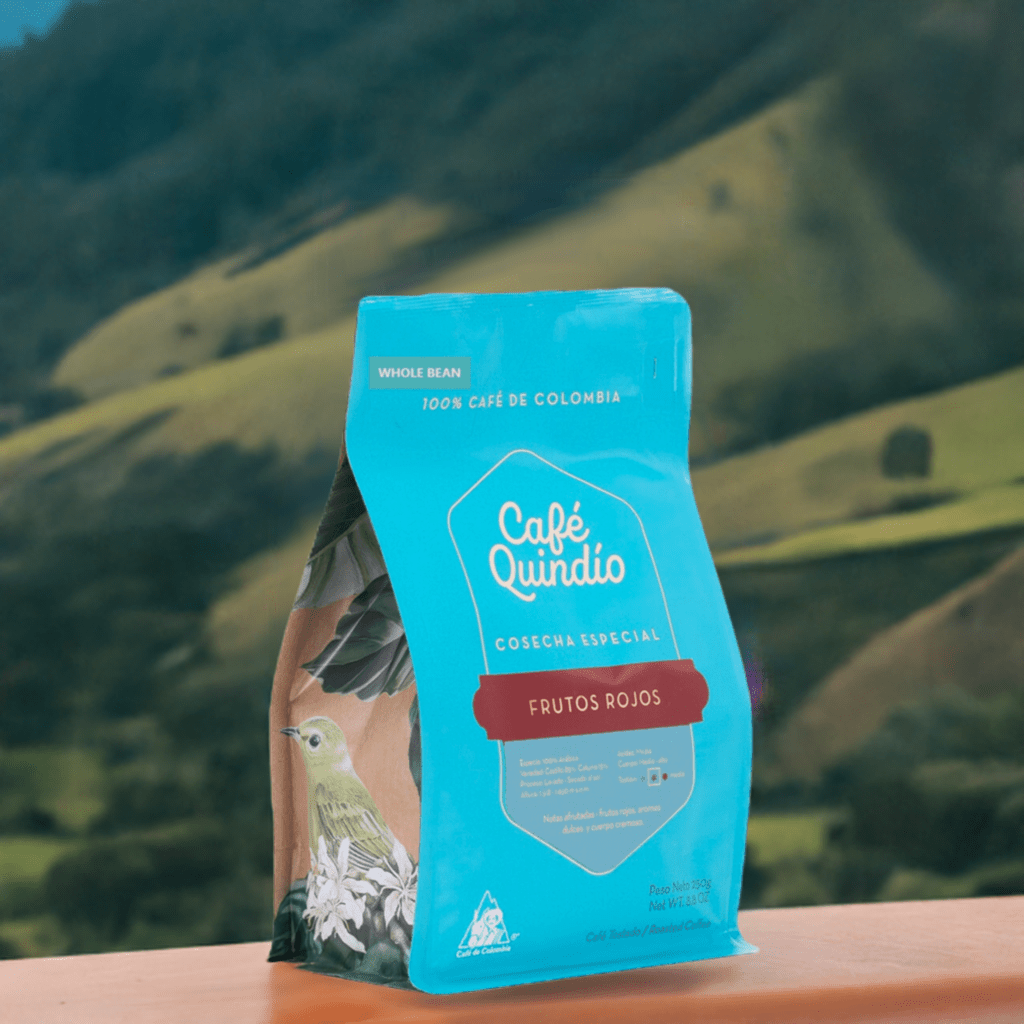 Cafe Quindio Coffee Red Berries Specialty Harvest Whole Beans - Colombian Coffee