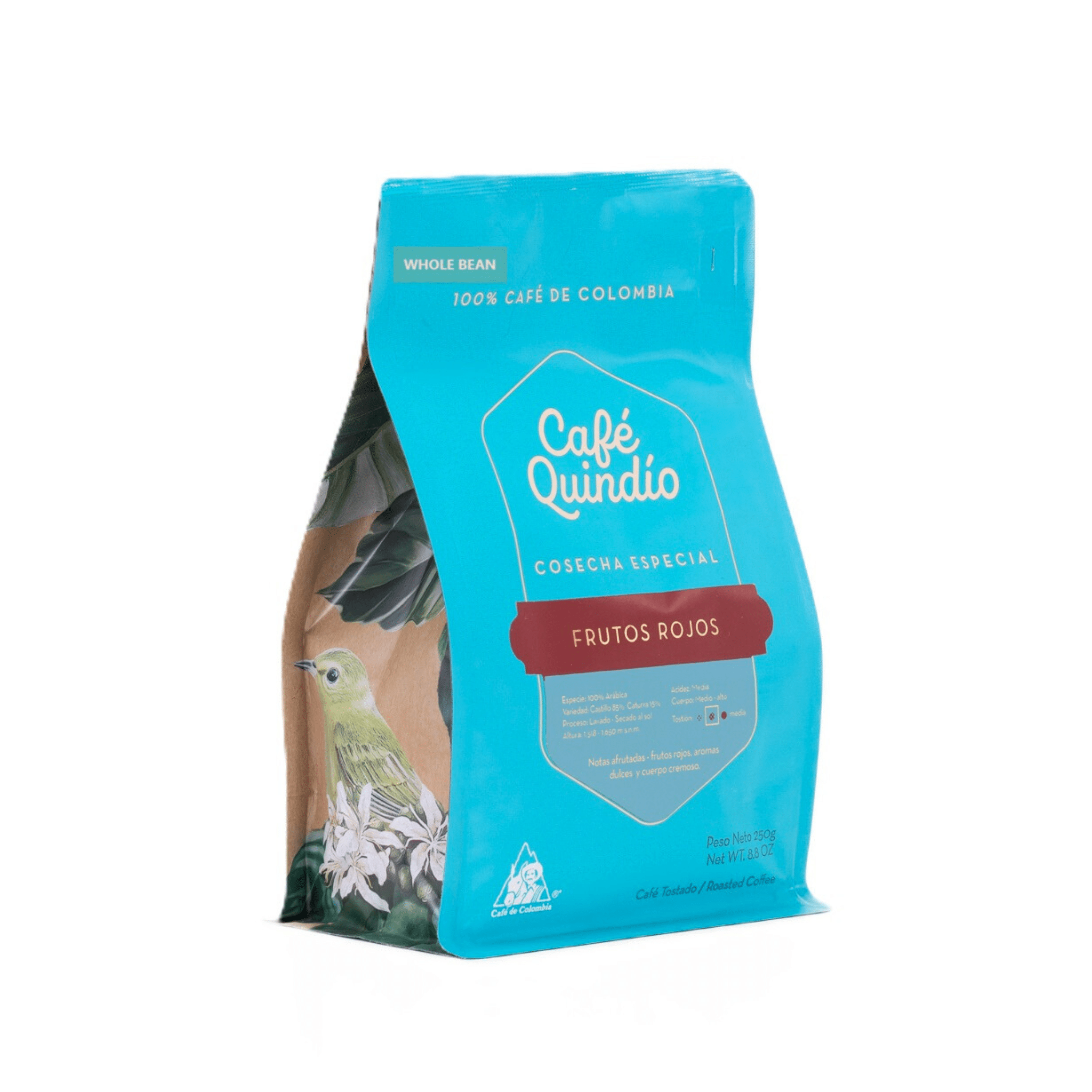 Cafe Quindio Coffee Red Berries Specialty Harvest Whole Beans - Colombian Coffee