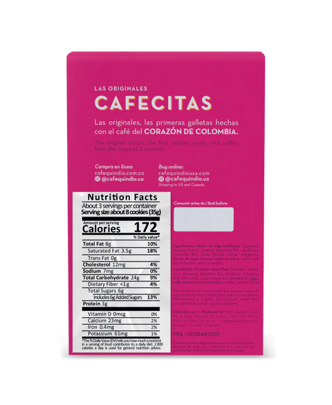 Coffee Flavored Cookies by Quindio Coffee