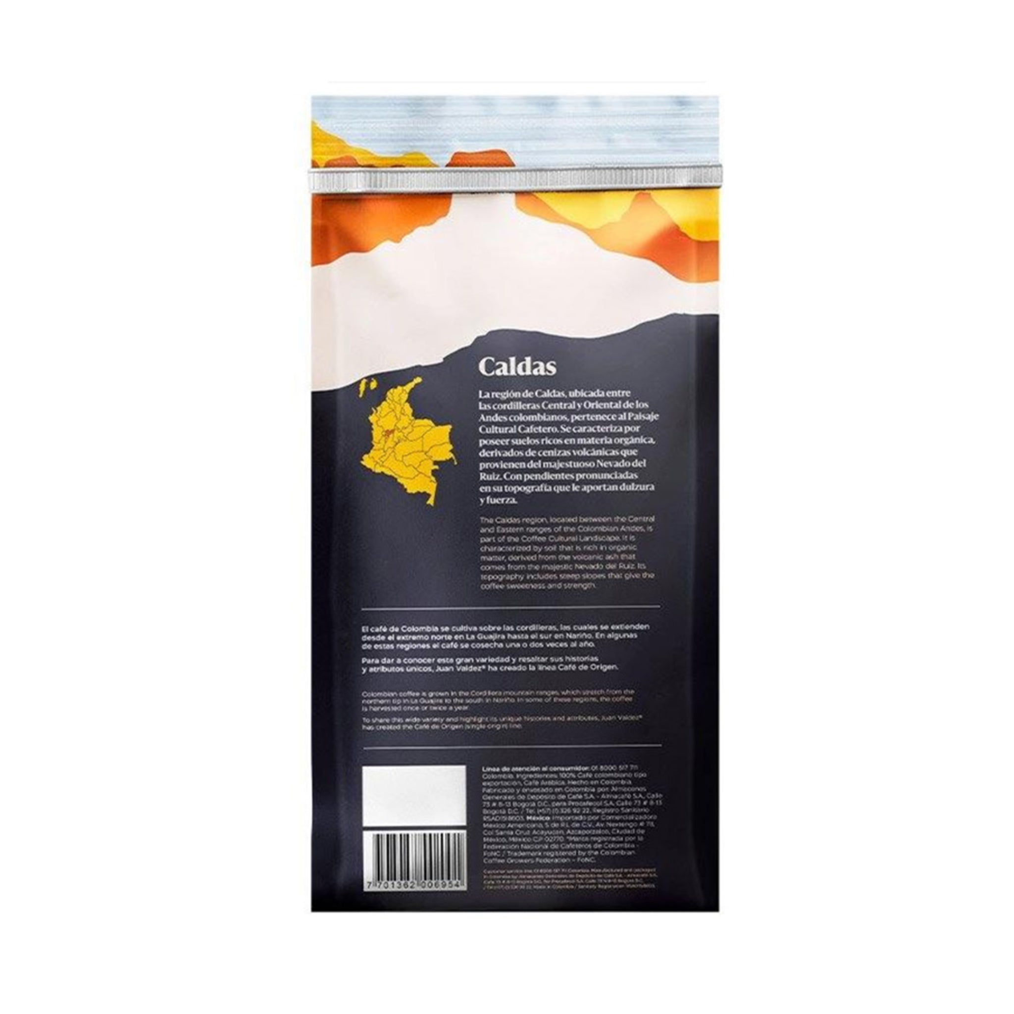 Caldas Juan Valdez Coffee Beans - Origin Selection - Colombian Coffee