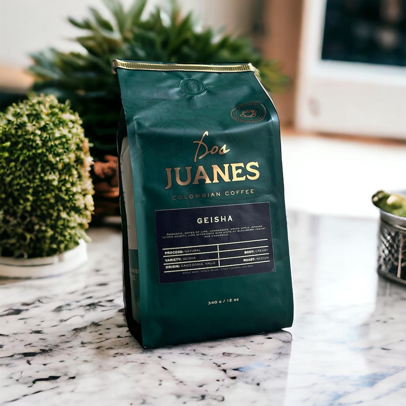 Dos Juanes Coffee Geisha 12 oz - 340 g - Colombian Coffee