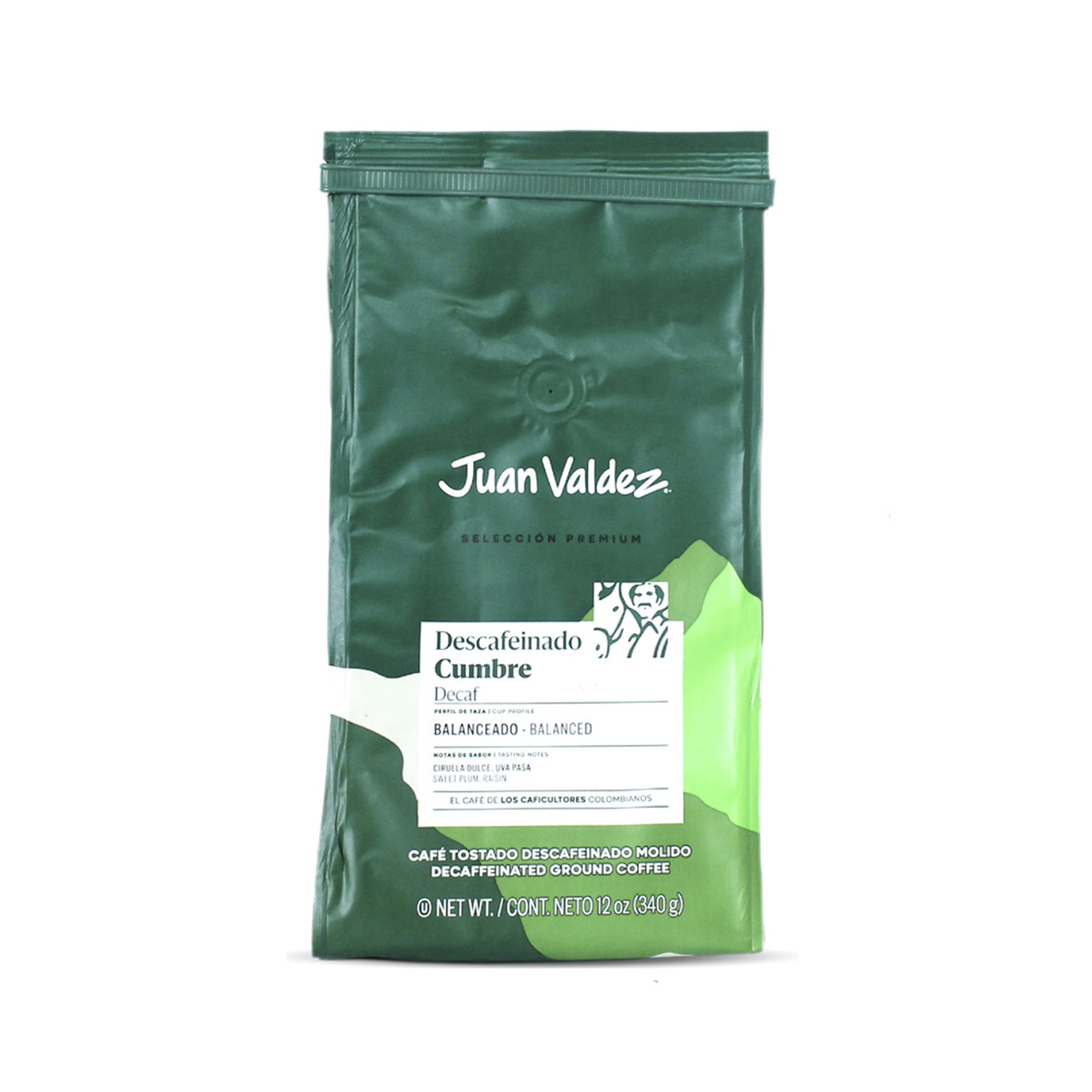 Juan Valdez Cumbre Decaf Ground Colombian Coffee - Colombian Coffee