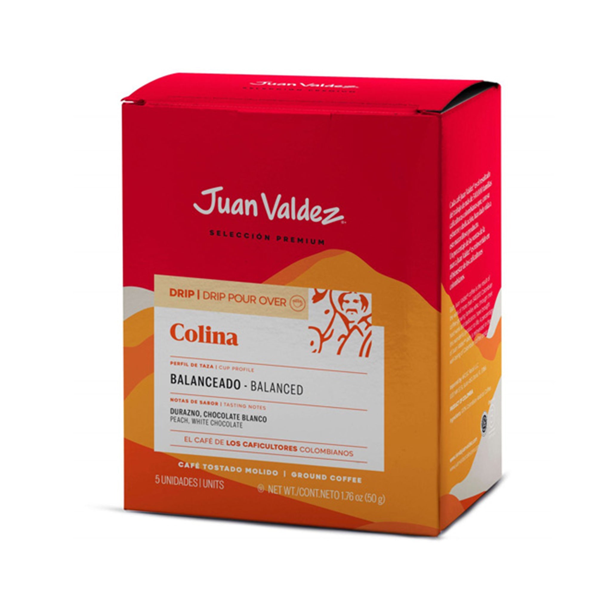 Juan Valdez - Drip Colina Coffee 50g (Pack of 5) - Colombian Coffee