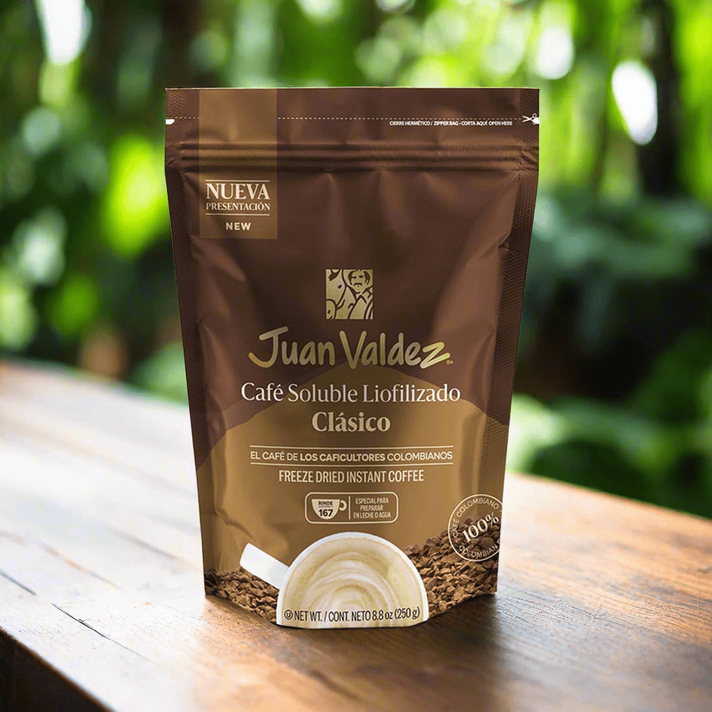 Juan Valdez Instant Freeze Dried Regular Coffee Zip pack - Colombian Coffee