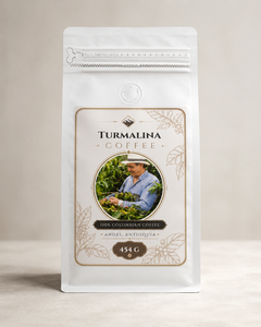 Turmalina Colombian Coffee Supremo Beans 454g bag — single-origin from Andes, Antioquia