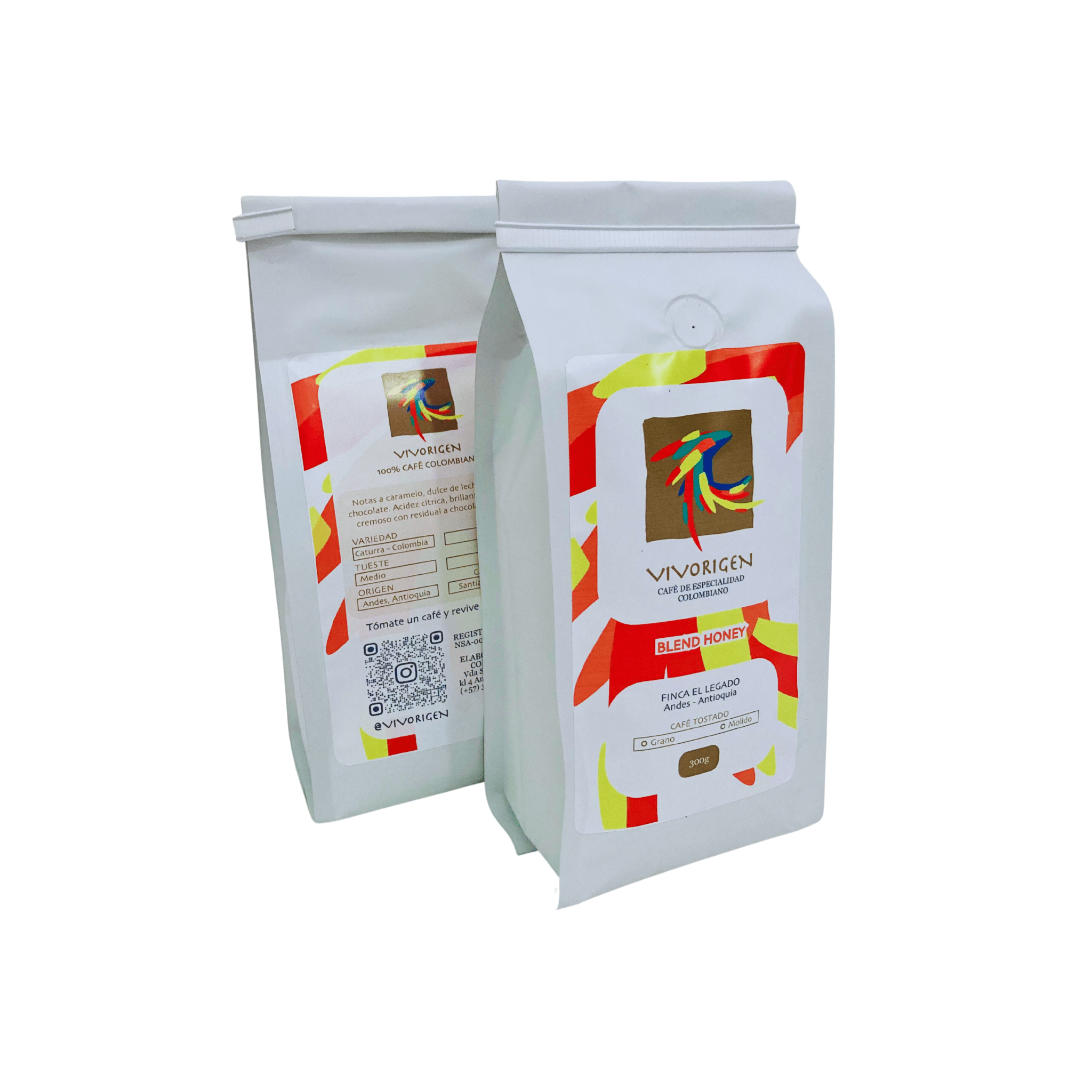 Vivorigen Blend Honey Coffee Beans - Colombian Coffee