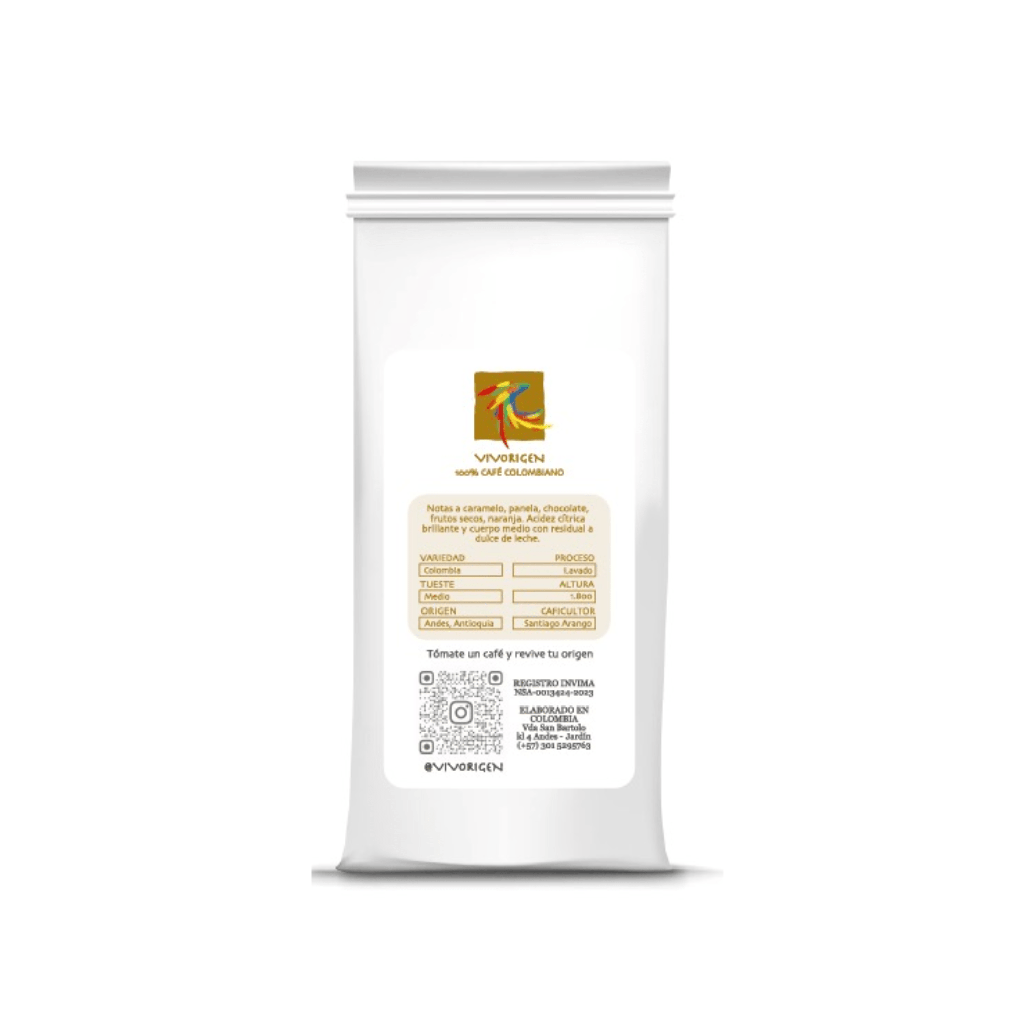 Vivorigen Coffee Washed Extended Fermentation - Colombian Coffee